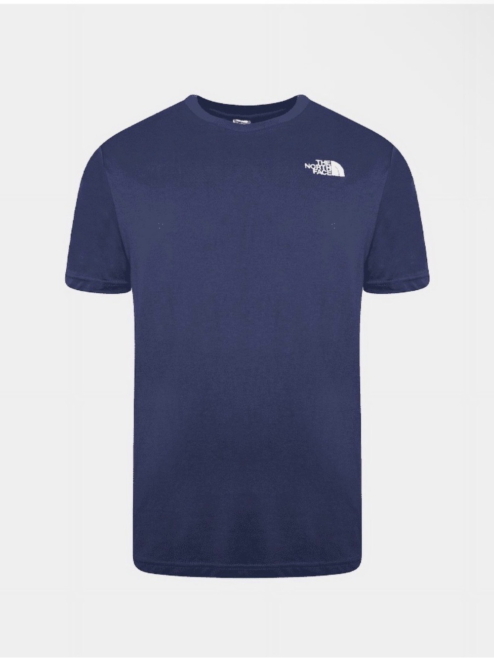 The North Face Men's Short Sleeve Crew Tee in Navy with White Logo